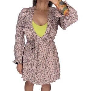 Free the roses wrap floral dress